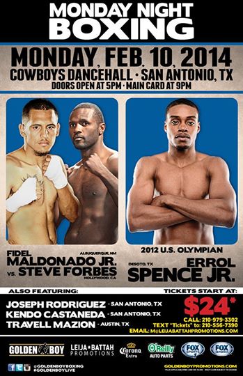 Fidel Maldonado Jr. vs. Steve Forbes Feb 10